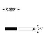 Aluminum Flat Bar Edge Trim – Covers 1/2" – 1/8" Thick – 6063-T5 - View 4