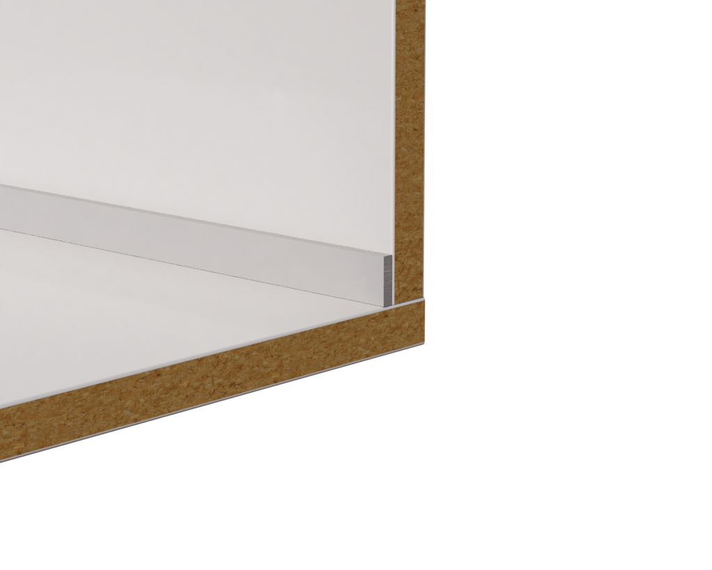 Aluminum Flat Bar Edge Trim – Covers 3/4" – 1/16" Thick – 6063-T5 - View 2