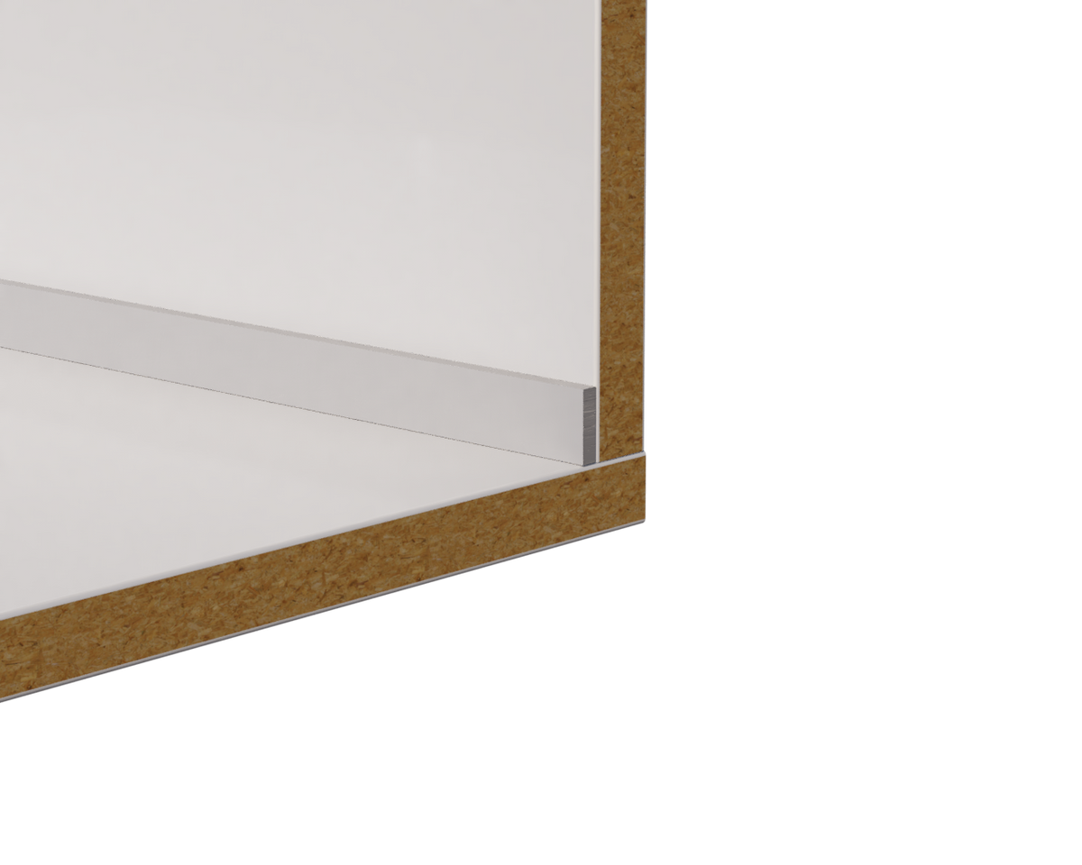 Aluminum Flat Bar Edge Trim – Covers 3/4" – 1/16" Thick – 6063-T5 - View 2