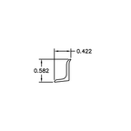 Aluminum Cove Trim – 7/16" x 9/16" – 6063-T5 - View 3