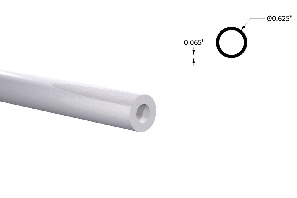 Aluminum Round Tube 5/8" x 1/16" Wall – 6063-T5 - View 2