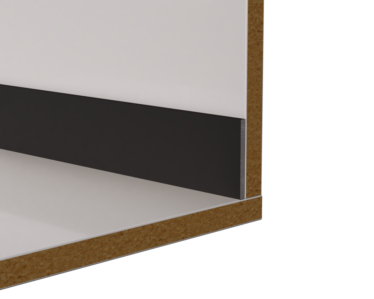 Aluminum Flat Bar Edge Trim – Covers 1-1/4" – 1/16" Thick – 6063-T5 - View 2