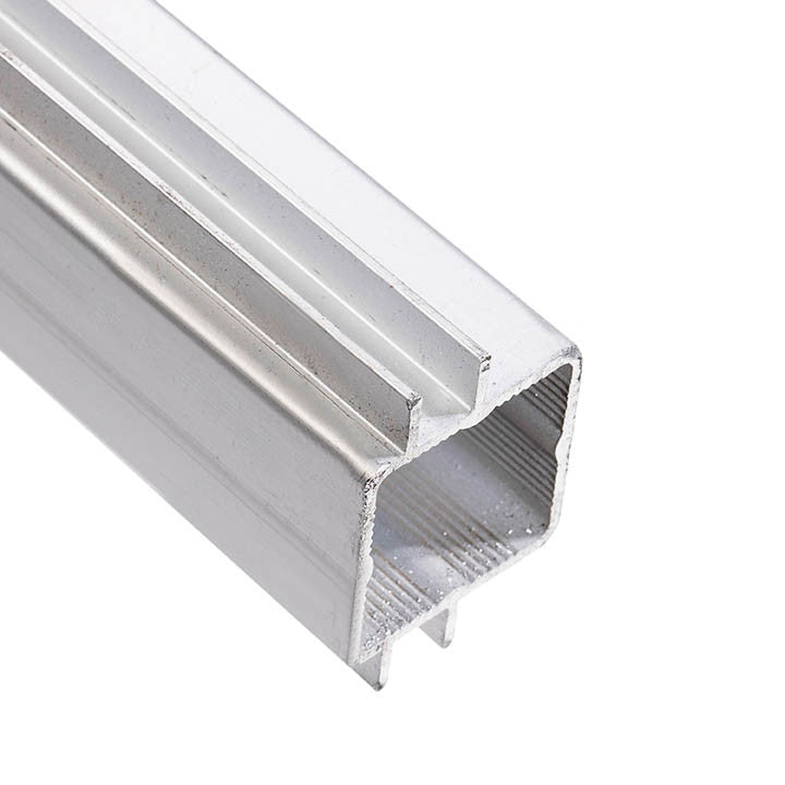 Press Fit Tube – Dual Slotted Center – Fits 1" Tube – Fits 1/4" Panel – 6063-T5 - View 1