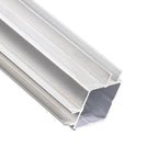 Press Fit Tube – Dual Slotted Corner – Fits 1" Tube – Fits 1/4" Panel – 6063-T5 - View 1