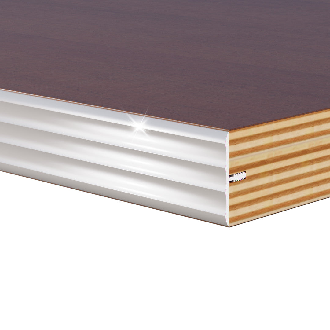 Aluminum Push-In Edge Trim – Fluted – Covers 1-1/2" – 6063-T5 - View 1