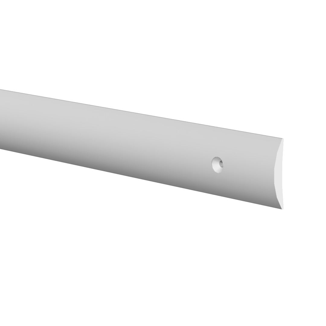 Aluminum Rounded Edge Trim – Covers 3/4" – 1/2" Radius – 6063-T5 - View 1