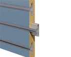Aluminum Slatwall Insert – Angled – 6063-T5 - View 1