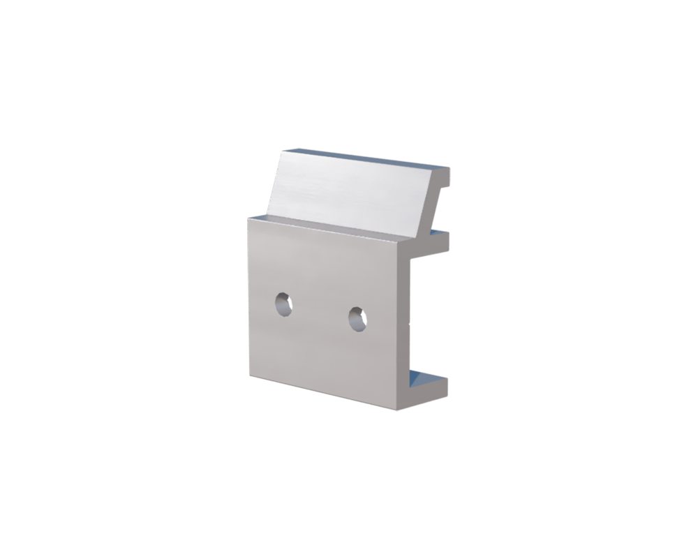 Panel Cleat® Aluminum Z Clip – Williamsburg XL – 2" Clip – 6063-T5 - View 1