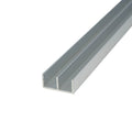 Slide Track Vertical Jamb / Drop-In Base Channel – 1/2" Channel – 6063-T5 - View 1