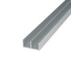 Slide Track Vertical Jamb / Drop-In Base Channel – 1/2" Channel – 6063-T5 - View 1