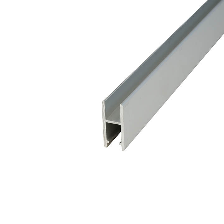 Locking Slide Track Shoe – Fits 1/4" Glass – 6063-T5 - View 1