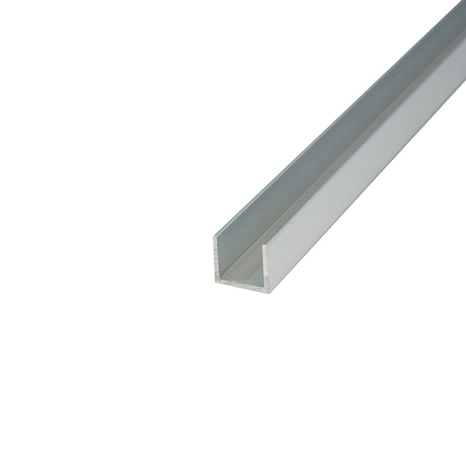 Economy Slide Track Single Drop-In Channel – 1/2" Channel – 6063-T5 - View 1