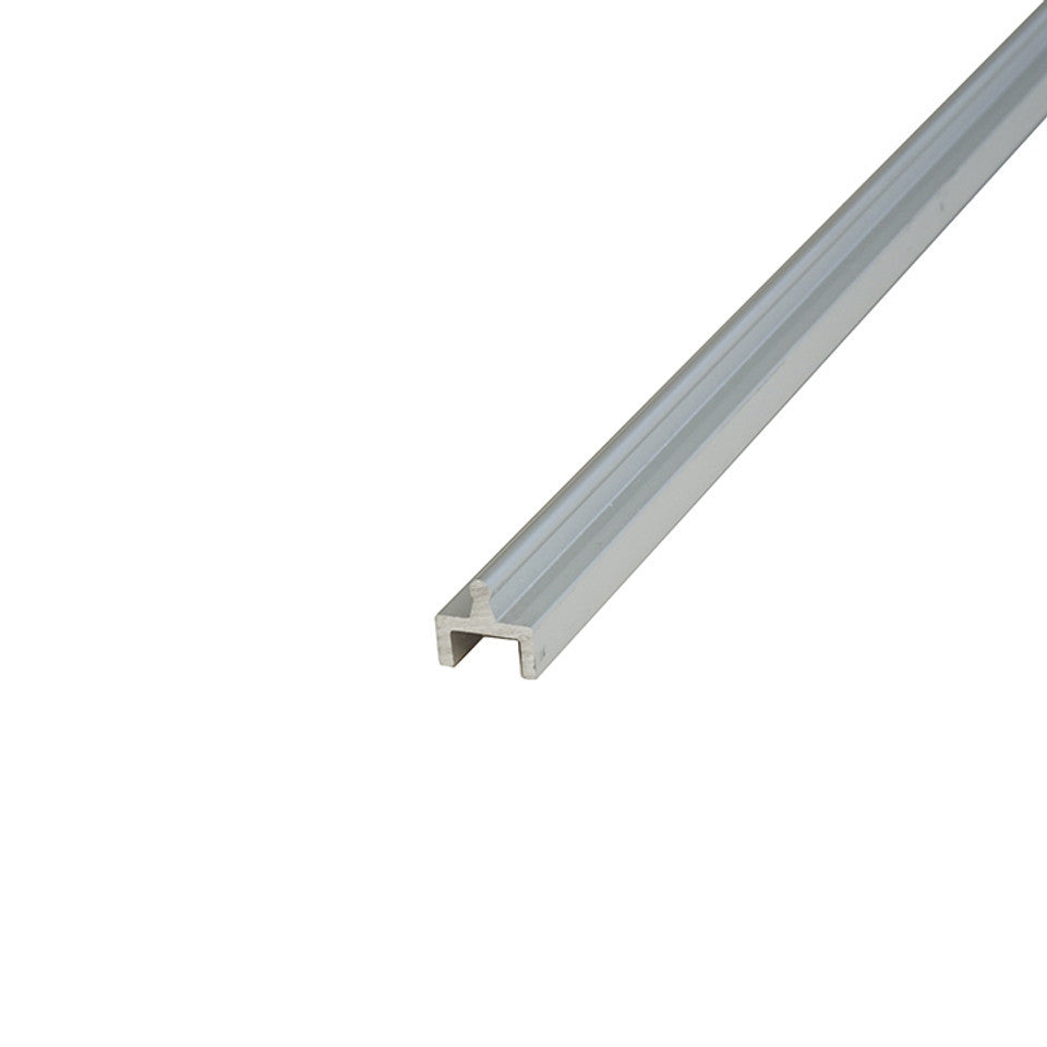 Economy Slide Track Single Drop-In Base – 6063-T5 - View 1