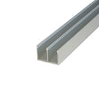 Locking Slide Track Deep Header – 7/16" Channel – 6063-T5 - View 1