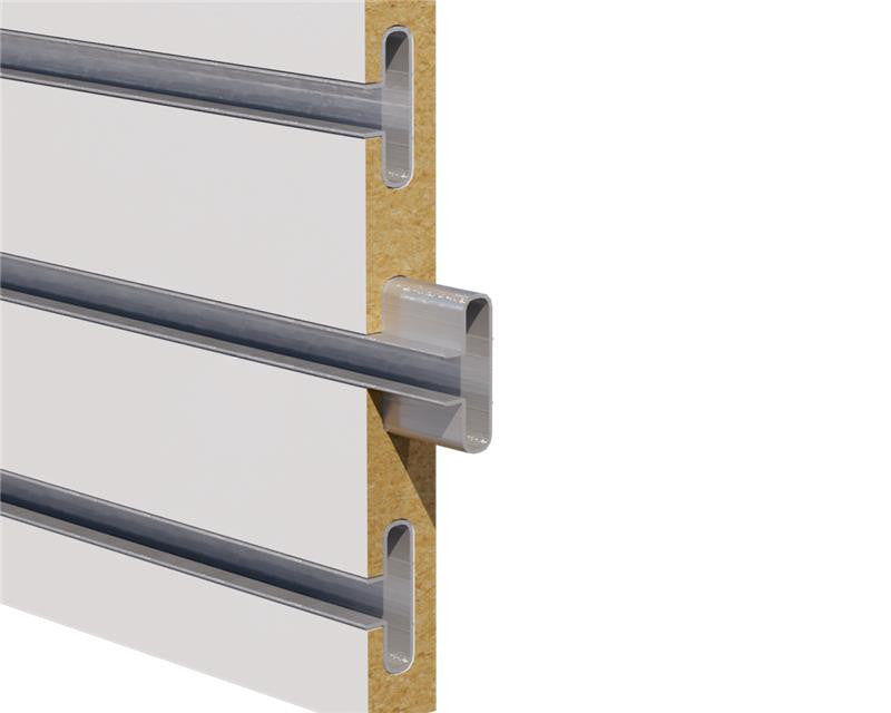 Aluminum Slatwall Insert – Rounded – 6063-T5 - View 1