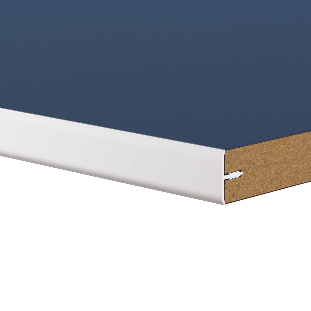 Aluminum Push-In Edge Trim – Smooth – Covers 1/2" – 6063-T5 - View 1