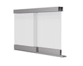 Economy Sliding Cabinet Door Track Kit – 1/4" Glass or Acrylic – Aluminum - View 1