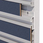 EZ Slatwall System Aluminum Center Track – 6063-T5 - View 1