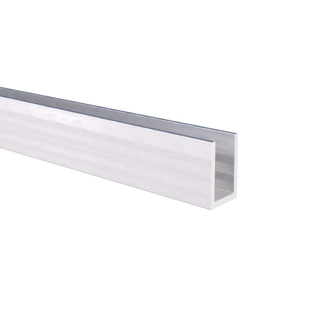 Aluminum U Channel 1" x 1-1/2" x 1/8" – Fits 3/4" – 6063-T5 - View 1