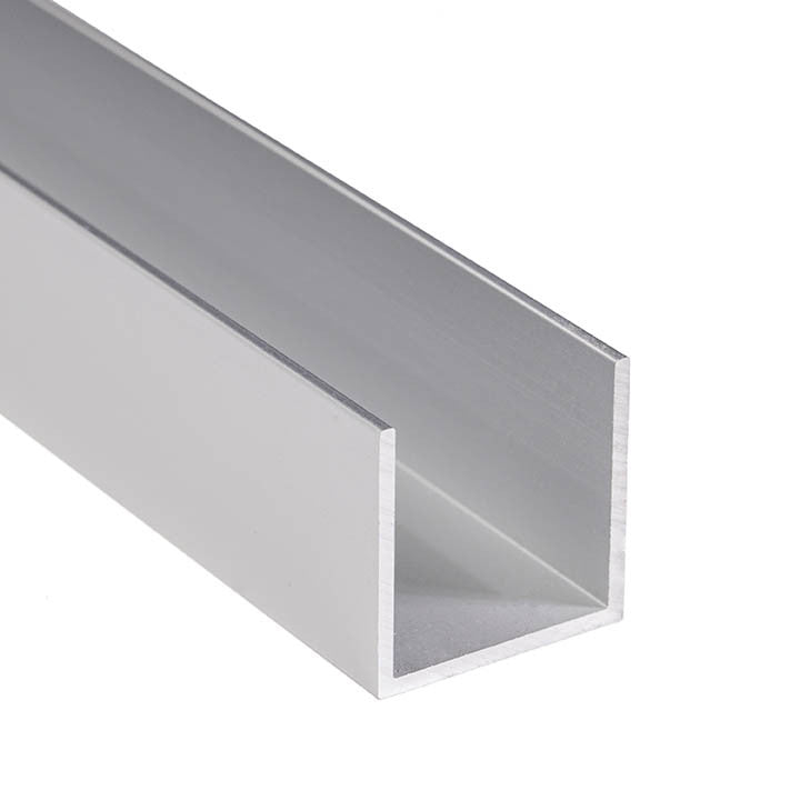 Aluminum U Channel 1" x 1" x 1/16" – Fits 7/8" – 6063-T5 - View 1