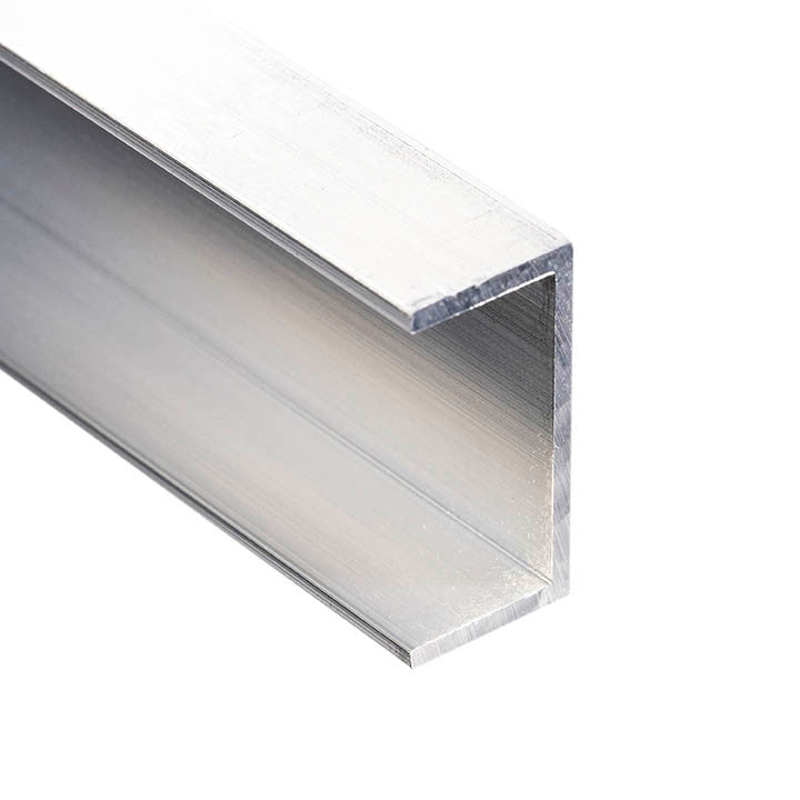 Aluminum U Channel 1" x 1/2" x 1/16" – Fits 7/8" – 6063-T5 - View 1