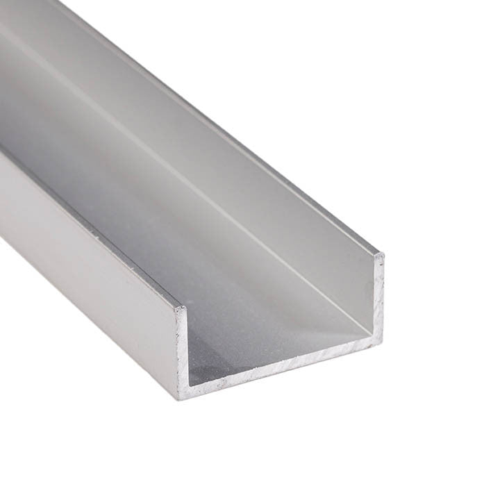 Aluminum U Channel 1-1/8" x 1/2" x 1/16" – Fits 1" – 6063-T5 - View 1