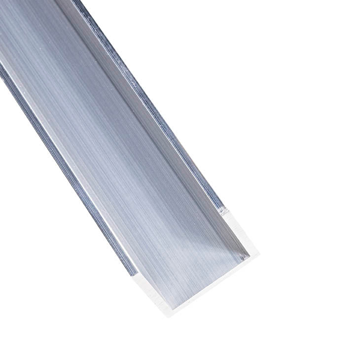 Aluminum U Channel 1-1/2" x 1-1/2" x 1/8" – Fits 1-1/4" – 6063-T5 - View 1