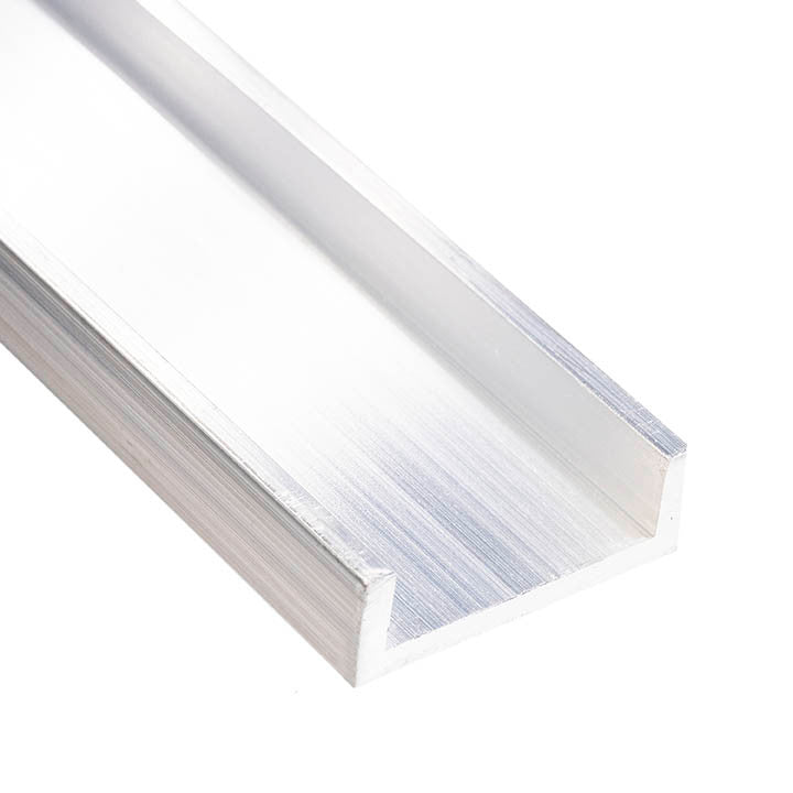 Aluminum U Channel 1-1/2" x 1/2" x 1/8" – Fits 1-1/4" – 6063-T5 - View 1