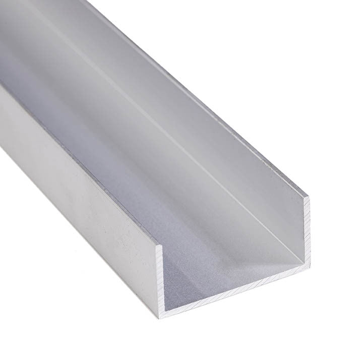 Aluminum U Channel 1-1/2" x 3/4" x 1/16" – Fits 1-3/8" – 6063-T5 - View 1