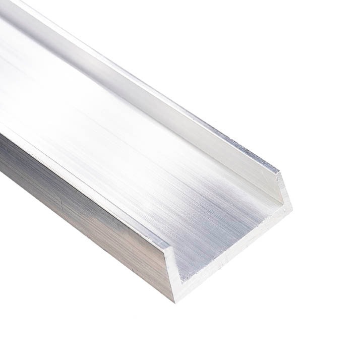 Aluminum U Channel 2" x 1/2" x 1/8" – Fits 1-3/4" – 6063-T5 - View 1