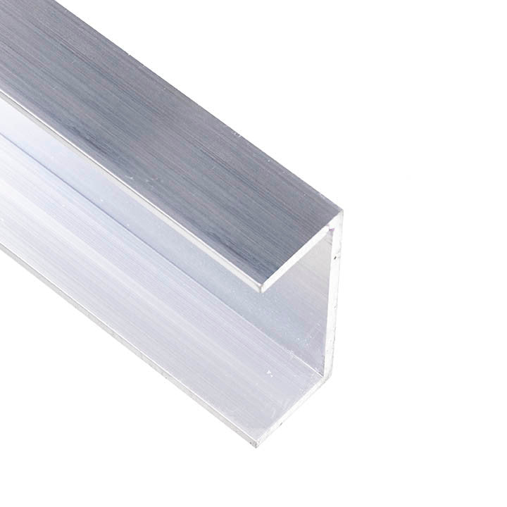 Aluminum U Channel 2-1/2" x 1" x 1/8" – Fits 2-1/4" – 6063-T5 - View 2