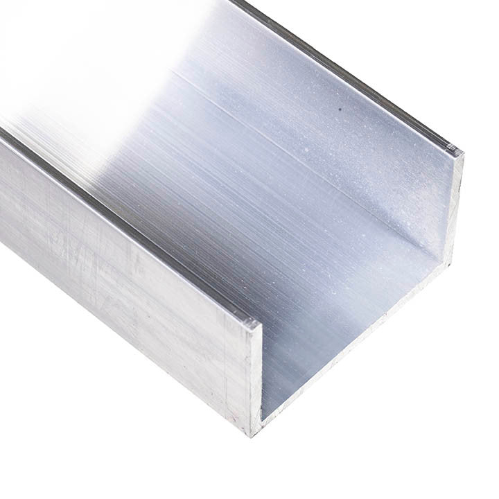 Aluminum U Channel 2-1/2" x 1-1/2" x 1/8" – Fits 2-1/4" – 6063-T5 - View 2