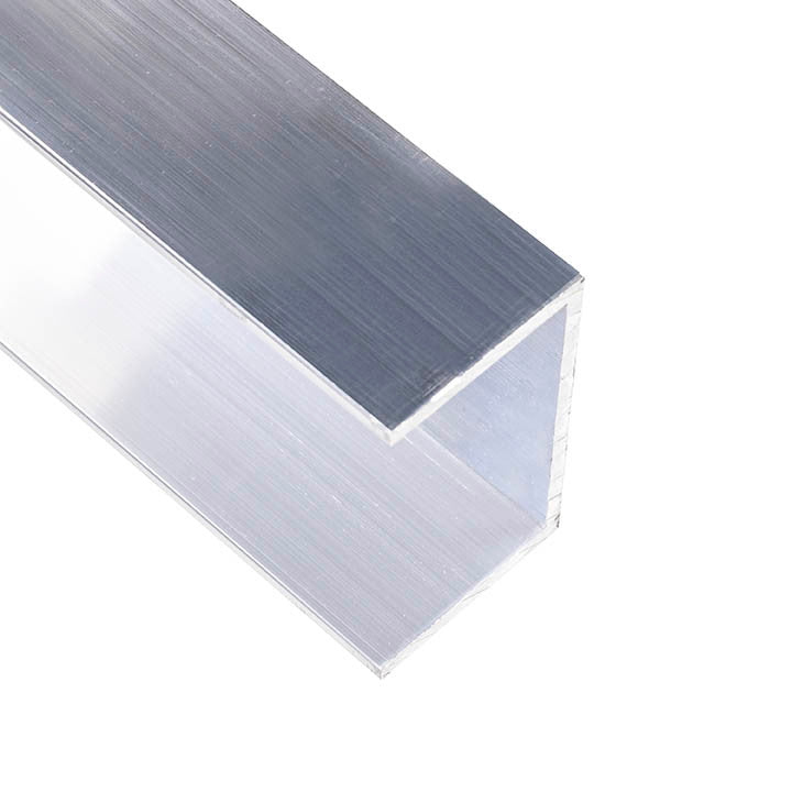 Aluminum U Channel 2-1/2" x 1-1/2" x 1/8" – Fits 2-1/4" – 6063-T5 - View 1