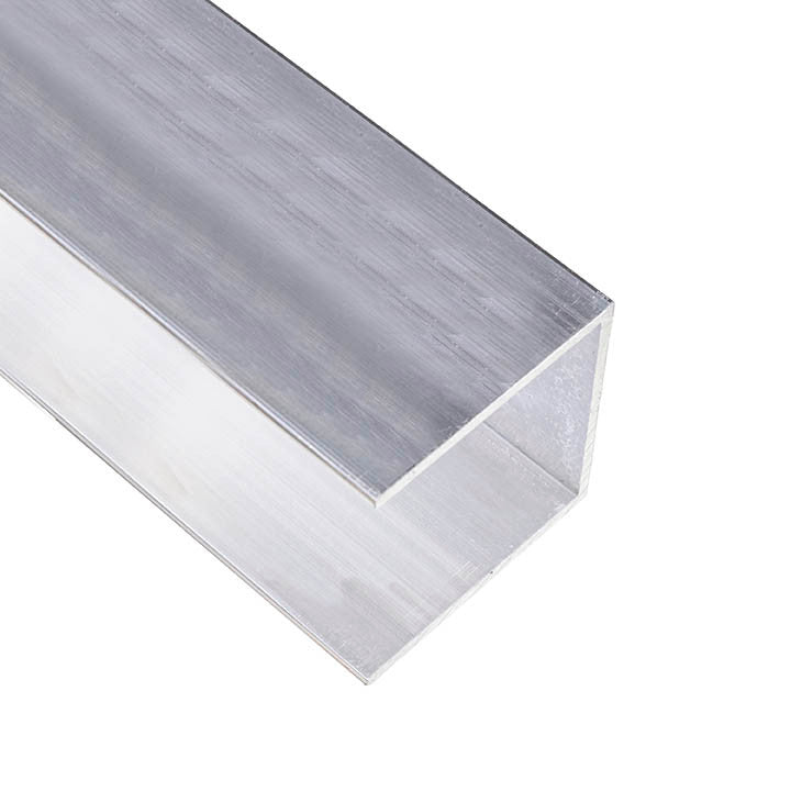 Aluminum U Channel 2-1/2" x 2-1/2" x 1/8" – Fits 2-1/4" – 6063-T5 - View 1