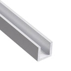Aluminum U Channel 3/8" x 7/16" x 1/16" – Fits 1/4" – 6063-T5 - View 1