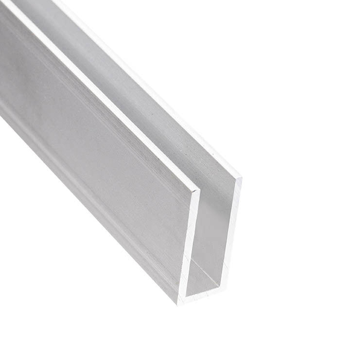 Aluminum U Channel 3/8" x 15/16" x 1/16" – Fits 1/4" – 6063-T5 - View 1