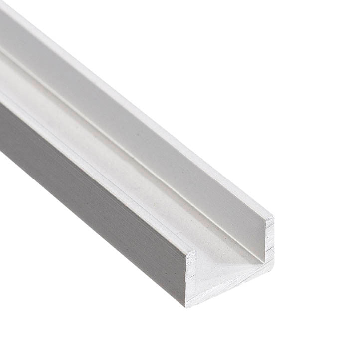 Aluminum U Channel 1/2" x 5/16" x 1/16" – Fits 3/8" – 6063-T5 - View 1