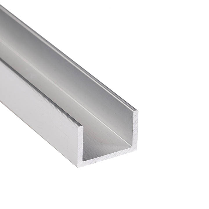 Aluminum U Channel 3/4" x 1/2" x 1/16" – Fits 5/8" – 6063-T5 - View 1