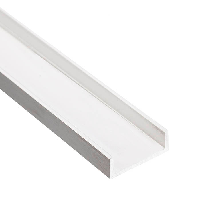 Aluminum U Channel 7/8" x 5/16" x 1/16" – Fits 3/4" – 6063-T5 - View 1
