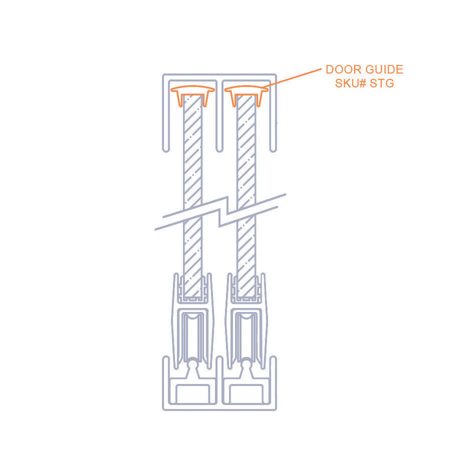 Economy Slide Track Door Guide - View 3
