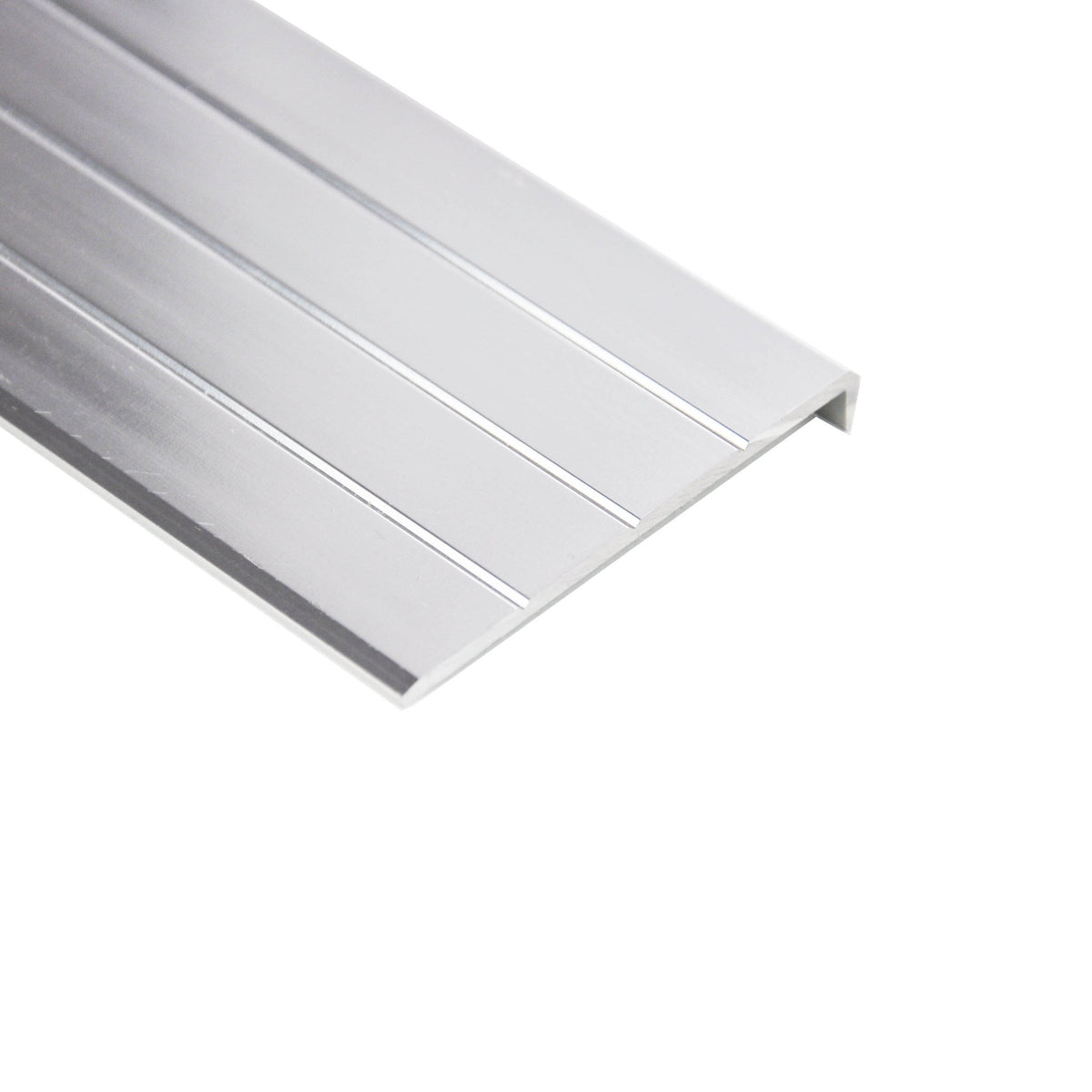 Aluminum Overhang Edge Trim – Grooved – Covers 2" – 1/4" Reveal – 6063-T5 - View 1