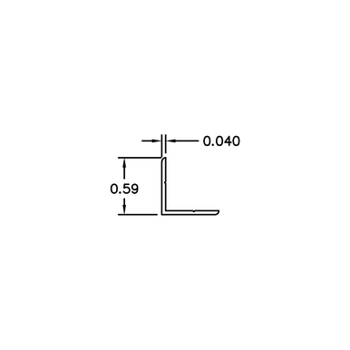 EZ Slatwall System Aluminum Finishing Angle – 6063-T5 - View 5