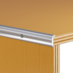Aluminum Hard Side Edge Trim – Covers 1/2" – 1/4" Reveal – 9/16" Radius – 6063-T5 - View 1