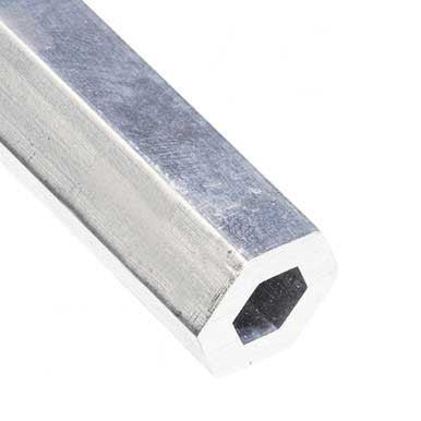 Aluminum Hex Tube 1/2" x 1/8" – 6061-T6 - View 1