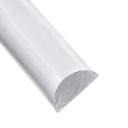 Aluminum Half-Round Bar 1/4" Diameter – 6061-T6 - View 1