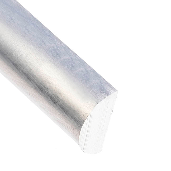 Aluminum Half-Round Bar 3/8" Diameter – 6061-T6 - View 1