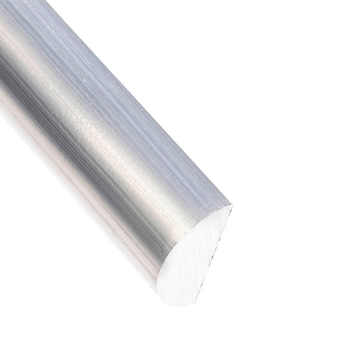 Aluminum Half-Round Bar 1/2" Diameter – 6061-T6 - View 1