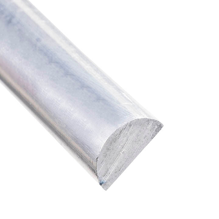 Aluminum Half-Round Bar 5/8" Diameter – 6061-T6 - View 2
