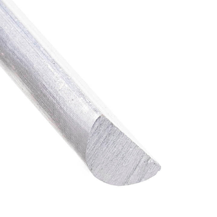 Aluminum Half-Round Bar 3/4" Diameter – 6061-T6 - View 2