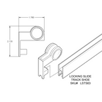 Locking Slide Track Finger Pull End Cap - View 3
